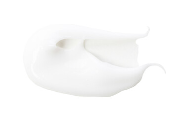 Collection of White Cosmetic Cream Isolated on White Background. Set of Lipstick Smear. Lip Gloss Smudge. Cosmetics BB Makeup Swatche. Drop of Liquid Foundation Stroke. Skin Tone CC Cream Tear Shape