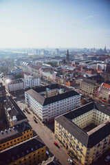 Panorama view of Copenhagen from above