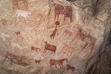 Chad's ancient Ennedi cave paintings, Africa