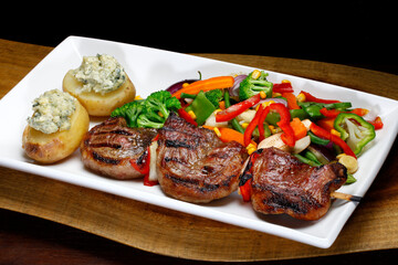 Traditional Brazilian beef steak