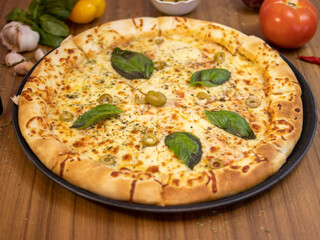 All flavors of pizza