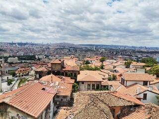 Ankara city. Ankara landscape. City view from Ankara Castle.