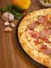 All flavors of pizza
