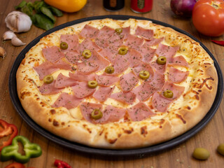 All flavors of pizza