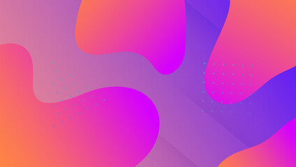 Abstract Shape. Purple Plastic Banner. Rainbow Design. Futuristic Paper. 3d Geometric Presentation. Tech Dynamic Layout. Art Landing Page. Fluid Pattern. Violet Abstract Shape