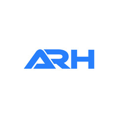 ARH logo ARH icon ARH vector ARH monogram ARH letter ARH minimalist ARH triangle ARH flat Unique modern flat abstract logo design 
