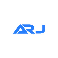 ARJ logo ARJ icon ARJ vector ARJ monogram ARJ letter ARJ minimalist ARJ triangle ARJ flat Unique modern flat abstract logo design 