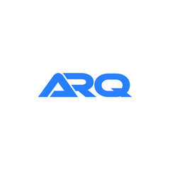 ARQ logo ARQ icon ARQ vector ARQ monogram ARQ letter ARQ minimalist ARQ triangle ARQ flat Unique modern flat abstract logo design 
