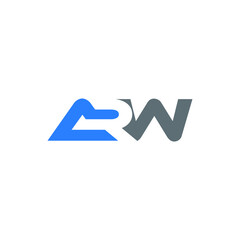 ARW logo ARW icon ARW vector ARW monogram ARW letter ARW minimalist ARW triangle ARW flat Unique modern flat abstract logo design 