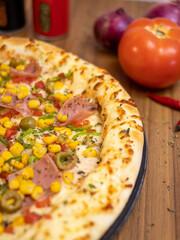 All flavors of pizza