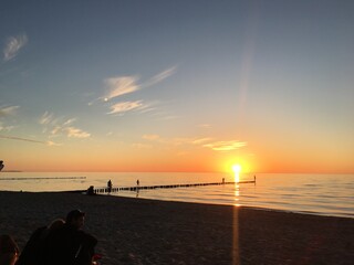 Obraz premium sunset on the beach