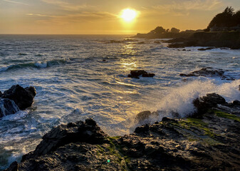 Sunset at Sea Ranch on the Pacific Coast