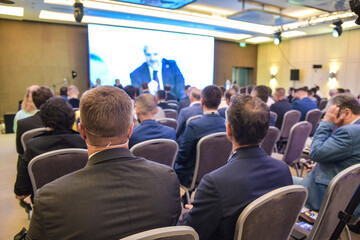 conference, mass business events in the hall