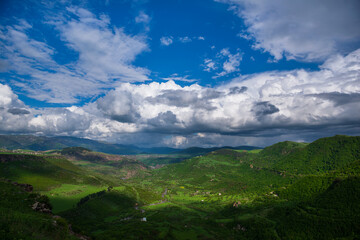 Beautiful view of rocky landscape with canyon and Dzoraget river