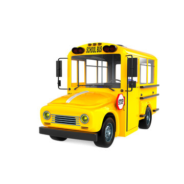 cartoon school bus