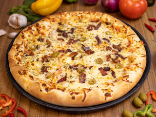 All flavor of pizzas