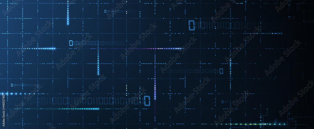 Aufkleber abstract tech background. futuristic technology interface