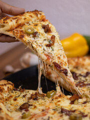 All flavor of pizzas