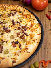 All flavor of pizzas