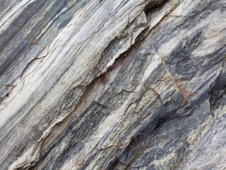Black white marble texture in opencast mine