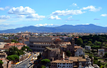 Fototapeta na wymiar panorama of the city of Rome