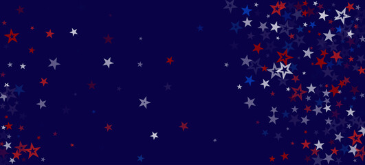 National American Stars Vector Background. USA 4th of July Labor President's Memorial Independence 11th of November Veteran's Day