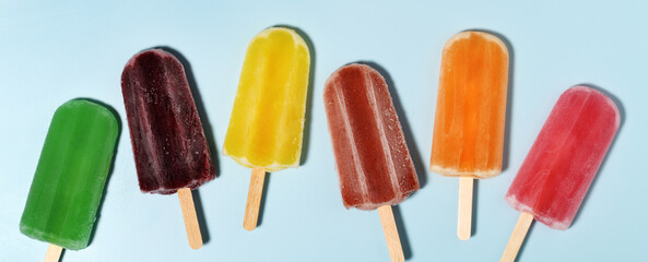 Colorful popsicles