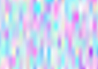 Holograph Minimal Banner. Rainbow Overlay Hologram Cover.