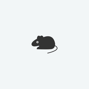 Rat vector icon illustration sign
