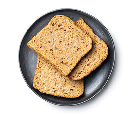 Sliced wholegrain bread.