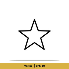 Star, favorite Icon Illustration. Favorite Sign Symbol. Vector EPS 10