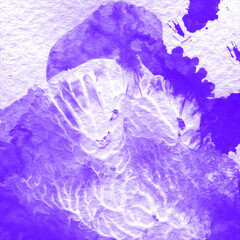 Fond aquarelle violet et blanc art abstrait