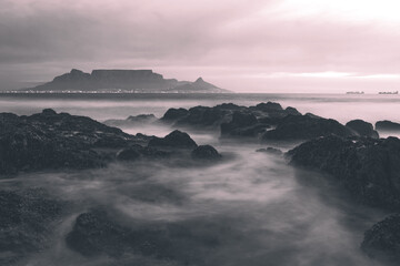 Table Mountain in Black & White