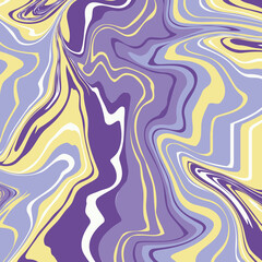 Marble Texture in yellow, violet and lilac colors. Abstract vector image.