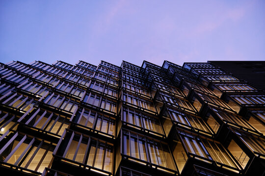 UK, London, Low angle view of skyscraper