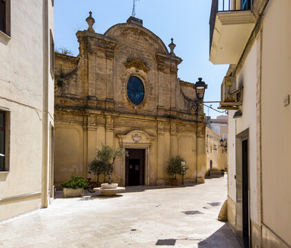 Italy, Province of Brindisi, San Vito dei Normanni, Facade of&nbsp;Chiesa di Santa Maria degli Angeli church