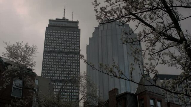 boston buildings from back bay street