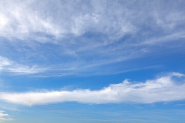 Wonderful blue skies with cirrus clouds