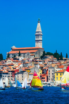 Sailing boats at Rovinj, Istria, Croatia