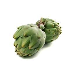 Fototapeta premium Fresh Artichoke, Green Artichokes, Raw Edible Cynara Flower