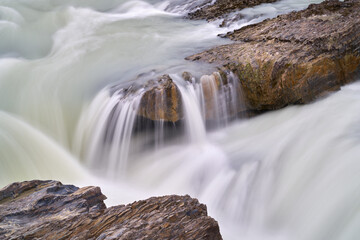 Natural Bridge Turbulence Yoho National Park. Turbulent rapids at the Natural Bridge, Yoho National Park, BC.

