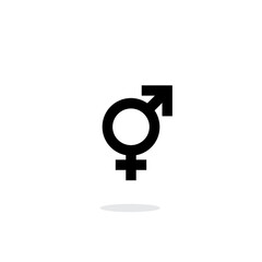 Gender Icon, Sex Vector Symbol, Female and Male Sign