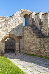 Fototapeta na wymiar Ruins of medieval fortress in Lovech, Bulgaria