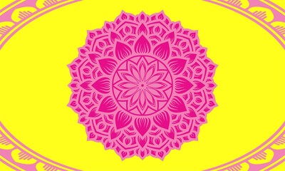 Mandala coloring book for kids mandala coloring page yellow background