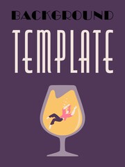 Vector illustration. Card design template. Invitation card. Greeting card. Cocktail party invitation. Poster background	