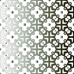 Naklejka na ściany i meble Pattern with a black-and-white gradient . Abstract metallic background