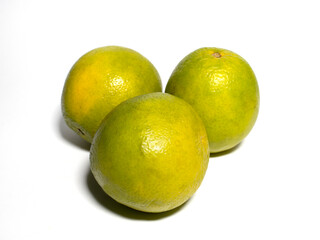 Orange on white background