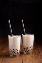 Taiwan milk tea with bubble