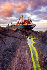 MV Alta Ghost Ship The MV Alta, which washed up on the Southeast coast of Ireland in County Cork, on the 16th of February 2020 Ballycotton by Storm Dennis - Ireland