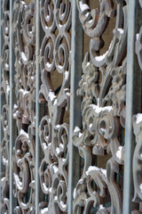 Wrought Iron in snow 